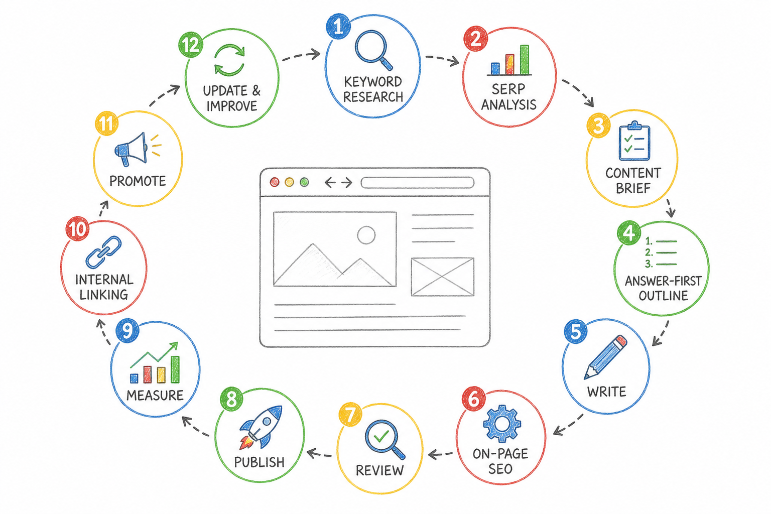 ขั้นตอนการเขียนบทความ SEO ตั้งแต่ Keyword Research ไปจนถึงการวัดผลหลังเผยแพร่