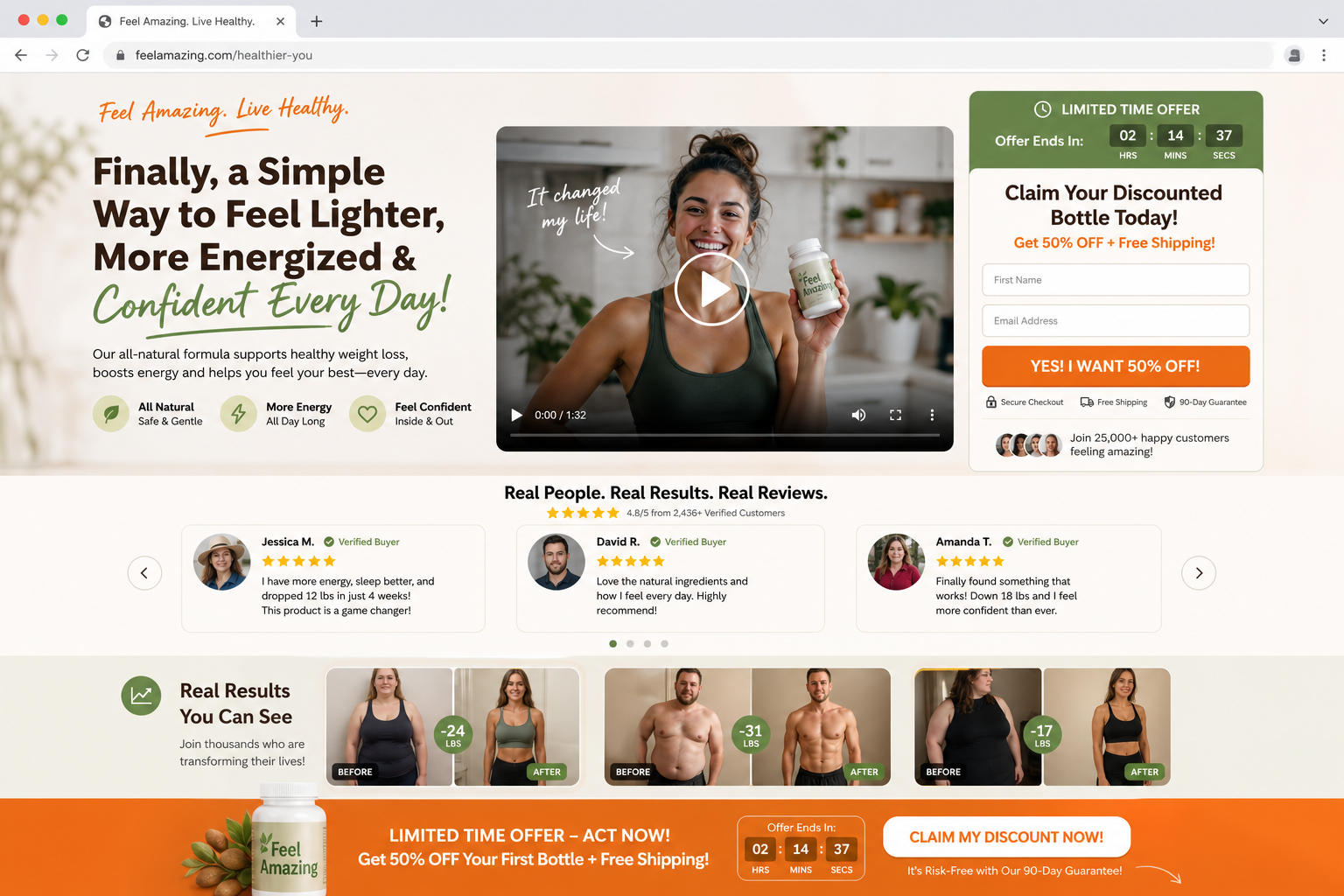 Landing Page สำหรับ Facebook Ads