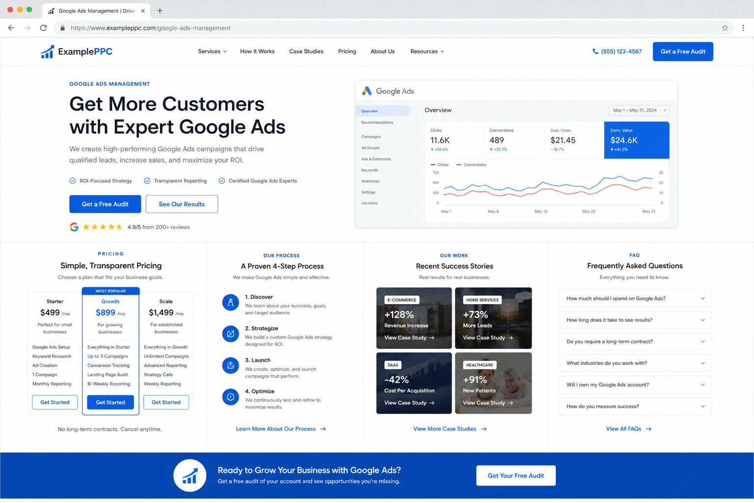 Landing Page สำหรับ Google Ads