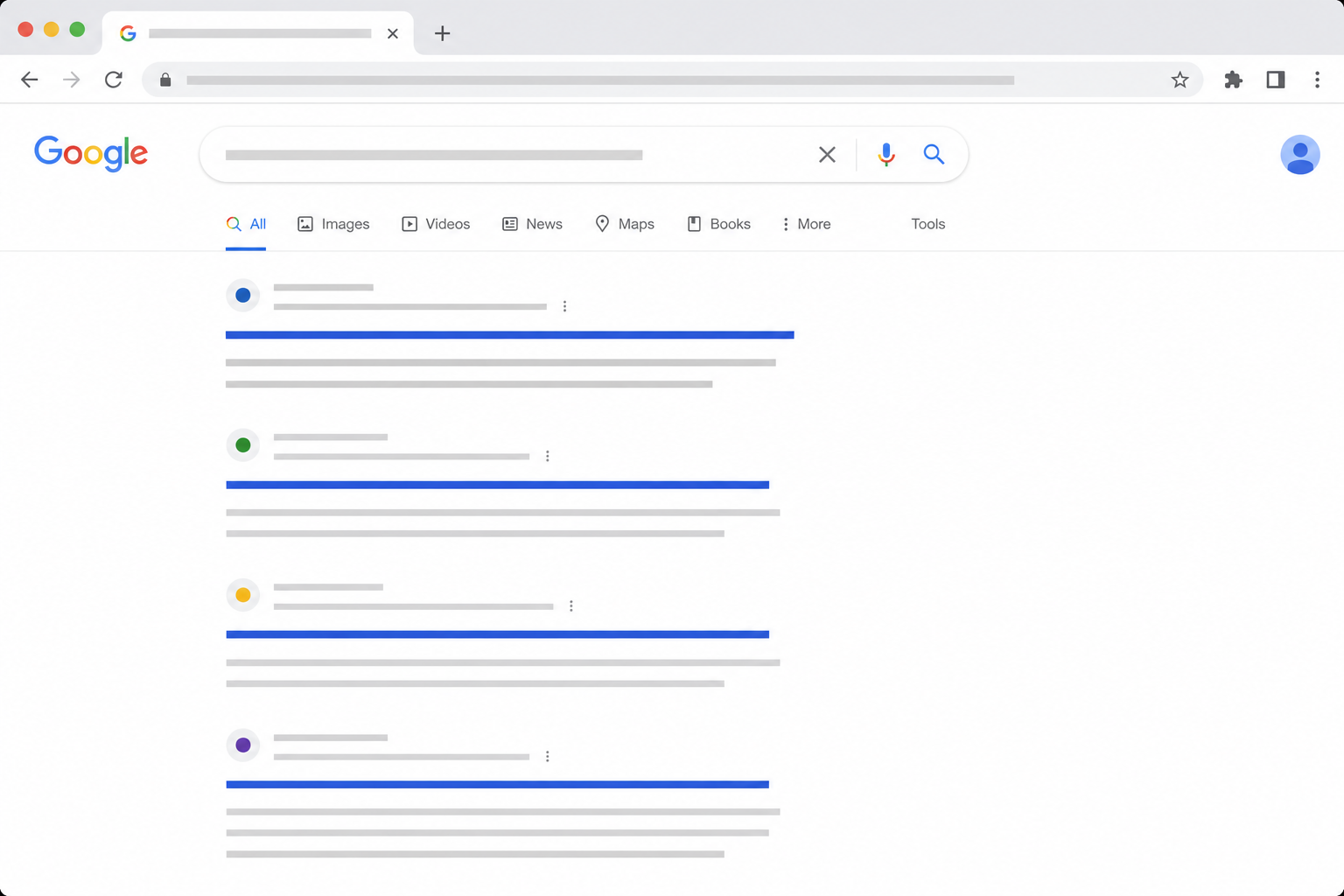 ผลการค้นหาบน Google จาก SEO ออร์แกนิก